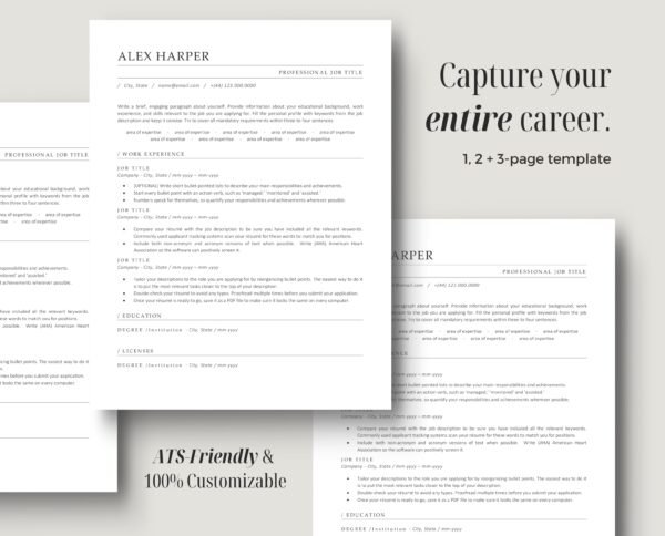 Professional ATS Friendly Resume Template | Alex - Image 4