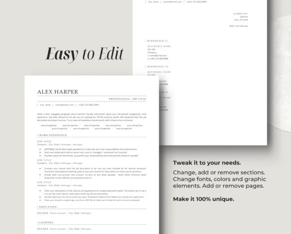 Professional ATS Friendly Resume Template | Alex - Image 6