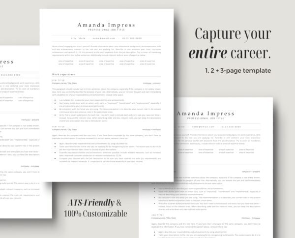 Professional ATS Friendly Resume Template | Amanda - Image 4