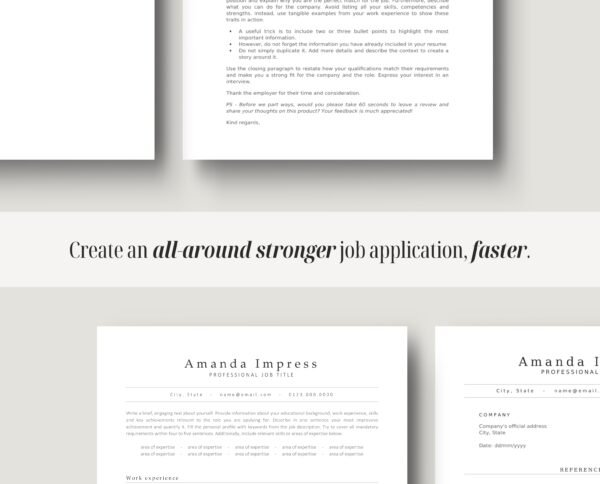 Professional ATS Friendly Resume Template | Amanda - Image 5