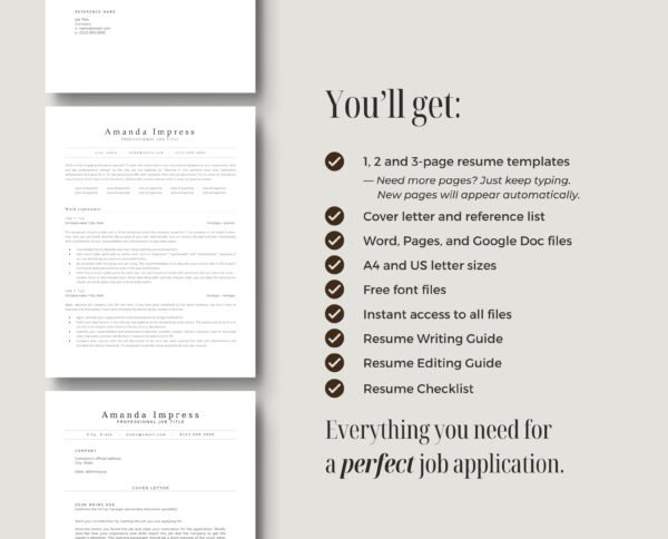 Professional ATS Friendly Resume Template | Amanda - Image 8