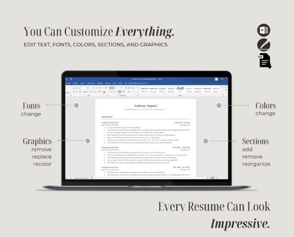 Professional ATS Friendly Resume Template | Anthony - Image 7