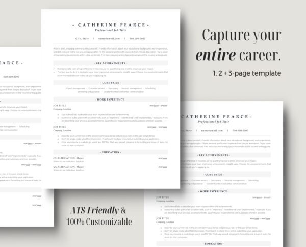 Professional ATS Friendly Resume | Catherine - Image 4