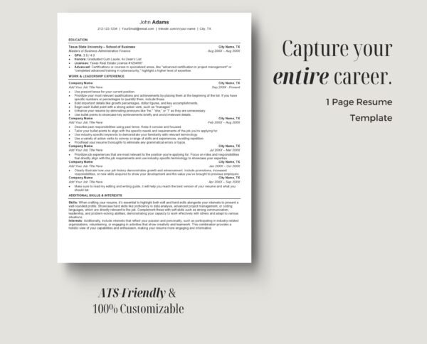 Professional ATS Friendly Resume Template | John - Image 4