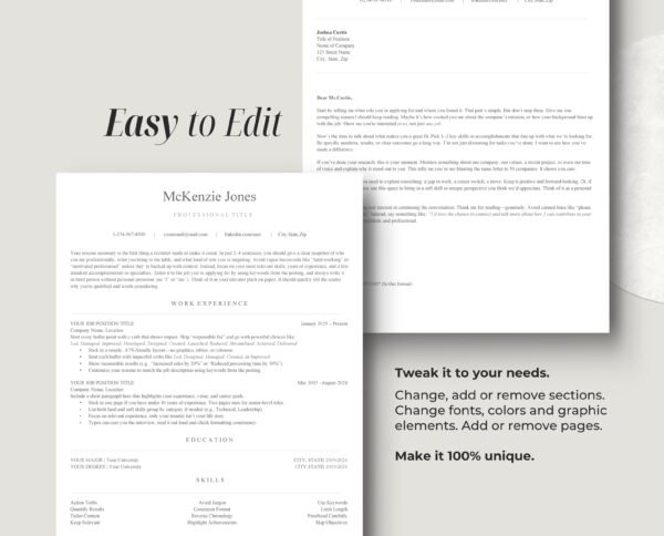 Professional ATS Friendly Resume Template | McKenzie - Image 6