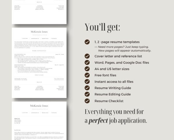 Professional ATS Friendly Resume Template | McKenzie - Image 8