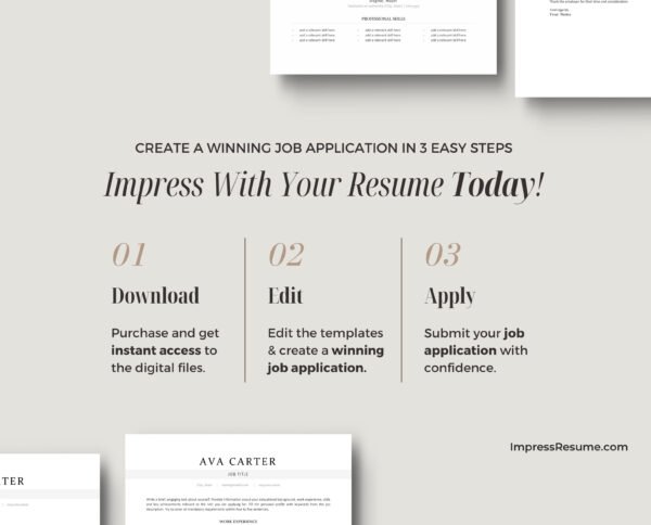 Professional ATS Friendly Resume Template | Ava - Image 9