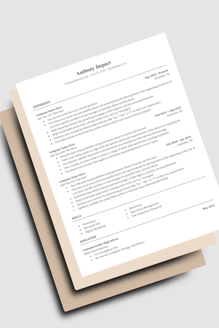 How to Impress Hiring Managers with a Resume Template in 2026