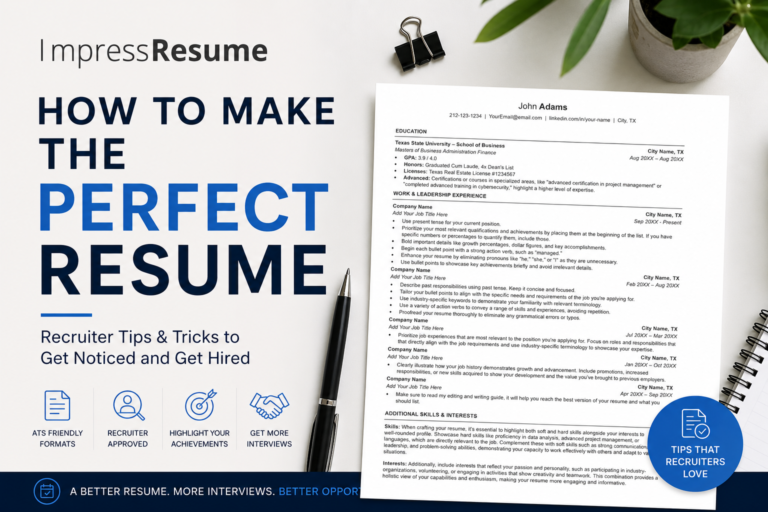 How to make the perfect resume